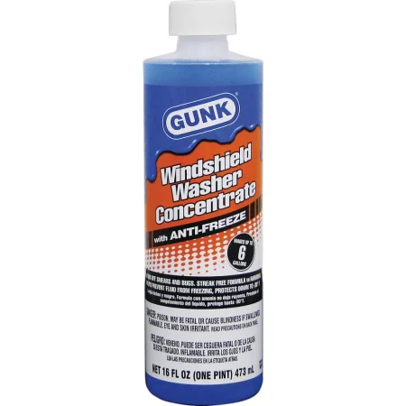 Gunk Concentrated Windshield Washer Fluid with De Icer, 16 Oz.