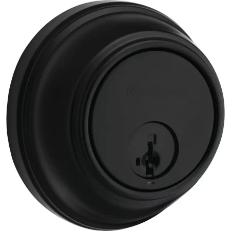 Kwikset Key Control Deadbolt with SmartKey Security, Matte Black