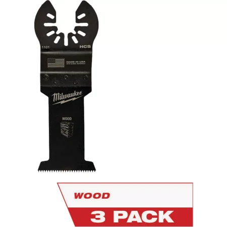 Milwaukee OPEN-LOK 1-3/8 In. Wood Oscillating Blades, 3 Pack