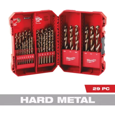 Milwaukee RED HELIX Cobalt Drill Bit Set, 29 Piece