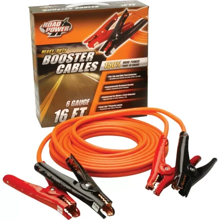 Road Power 16 Ft. 6 Gauge Booster Cables