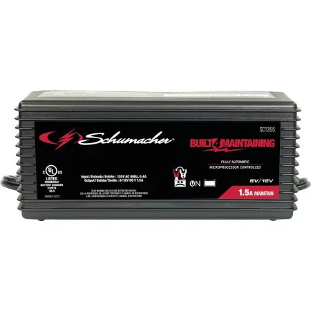 Schumacher 6V and 12V 1.5A Automatic Battery Charger and Maintainer